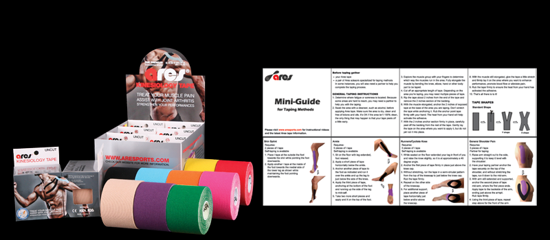 ares kinesiology tape pakage